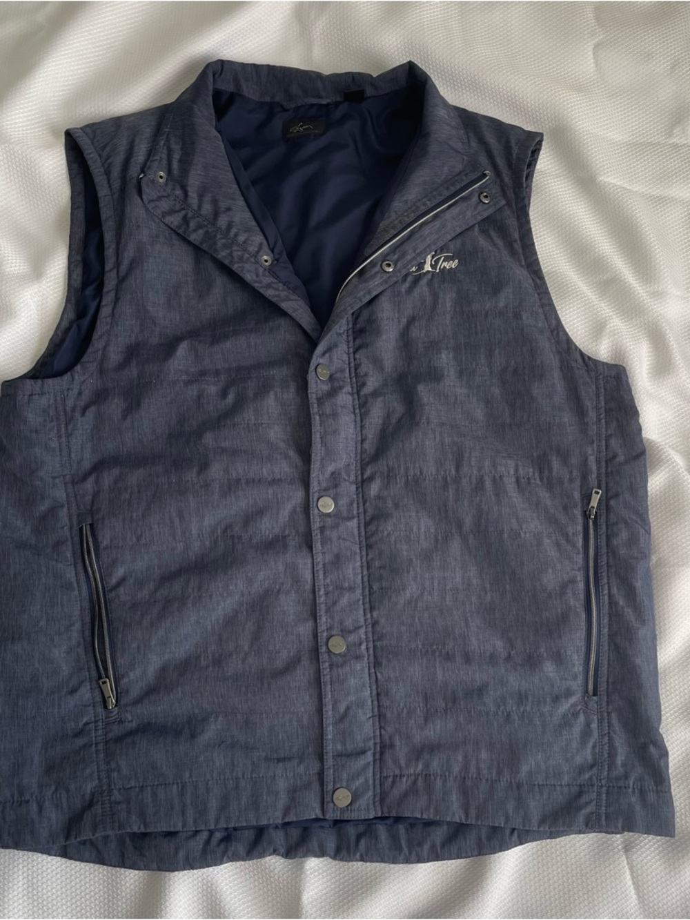 Greg Norman Collection Men's Navy Quilted Vest